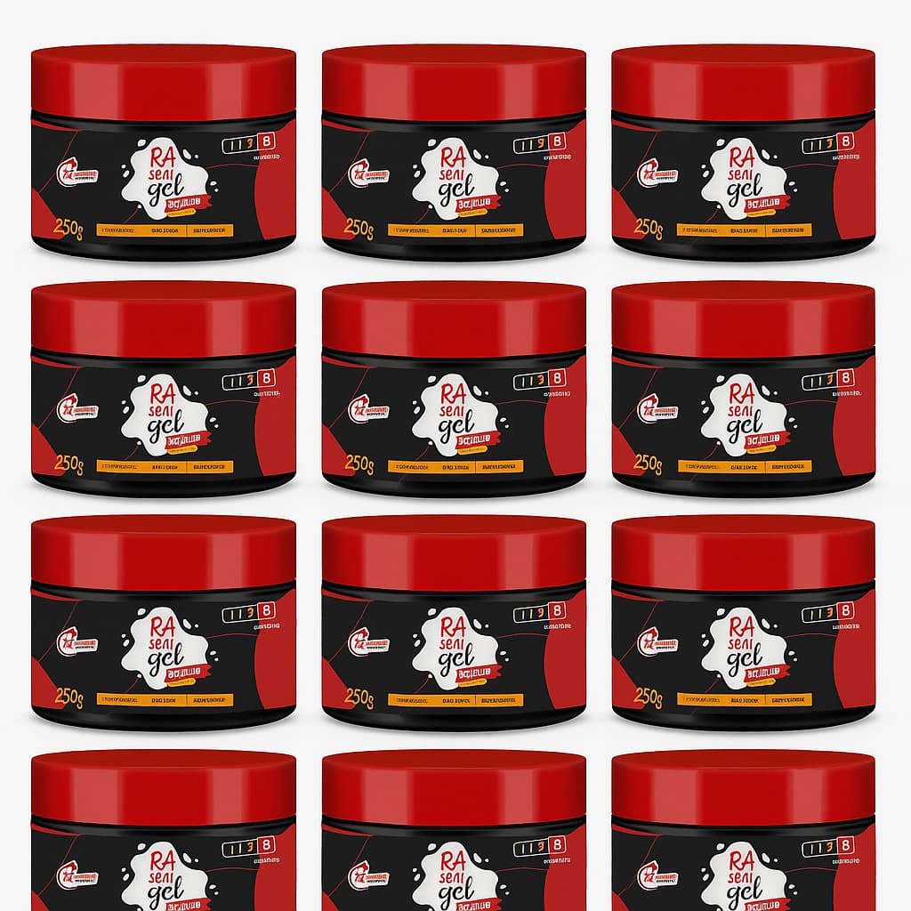 Kit 12 Gel Cabelo de Alta Fixação Super cola de 250g ( Atacado e Revenda ) - Razon Cosméticos