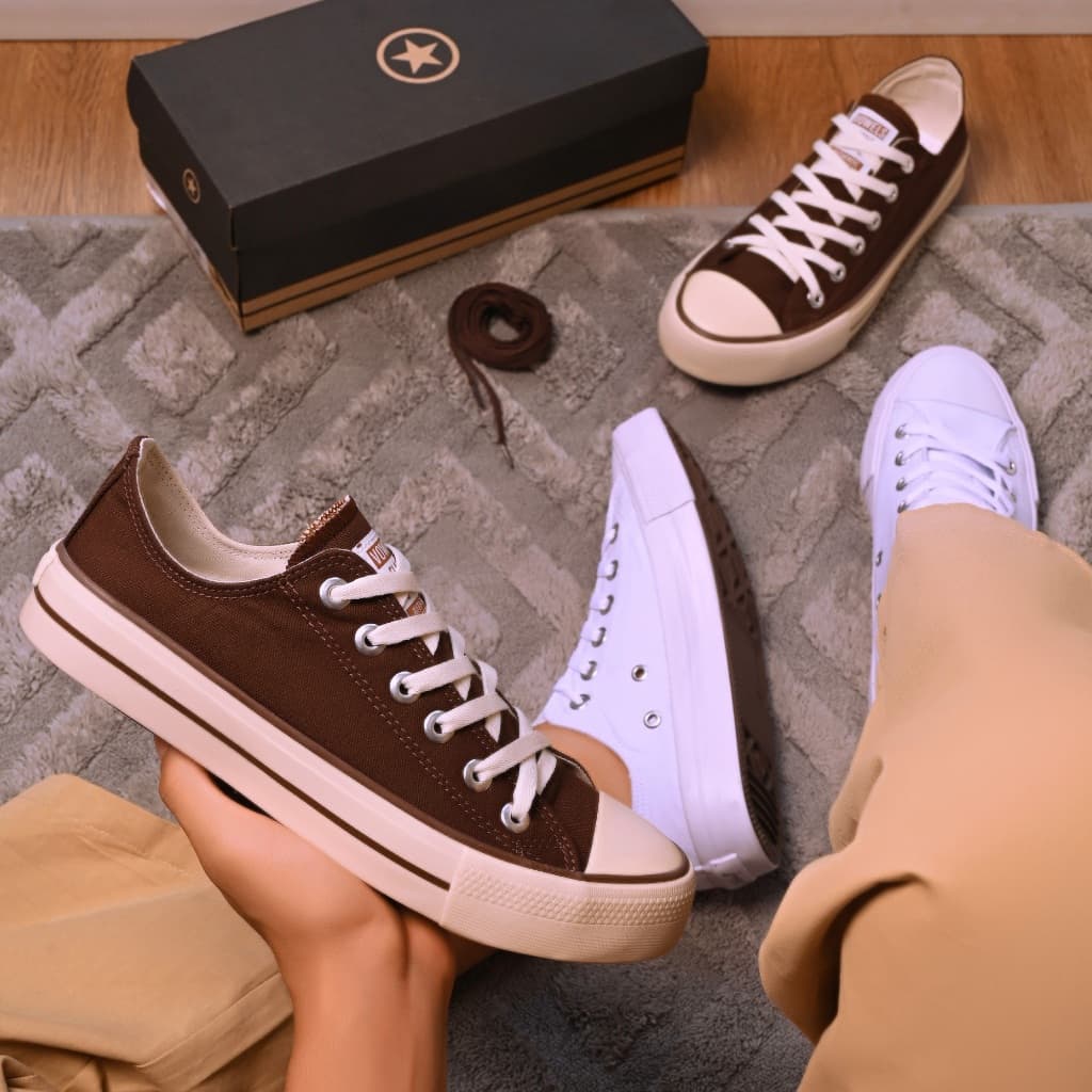 Tênis Casual Masculino All Clássico Star Vowels Cano Curto Retrô