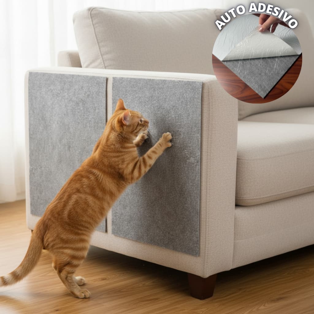 Kit 2 Arranhador Adesivo para Gato Protetor para Sofá e Cama Box - Carpete  60x30cm