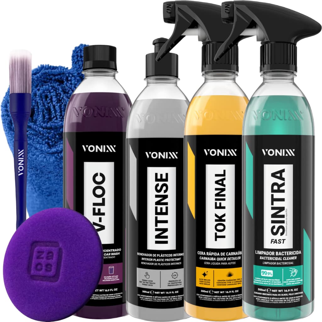 Kit Lavagem Shampoo Cera Tok Final Intense Sintra Fast Vonix