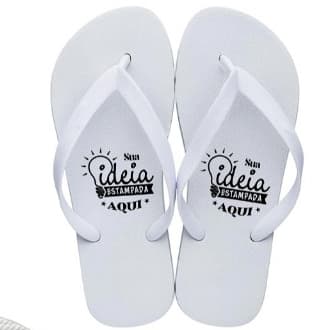 Chinelo personalizado com sua ideia, do tamanho 17/18 ao 45/46