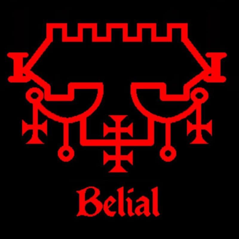QUADRO DECORATIVO PLACA MDF-SIGILO VERMELHO BELIAL