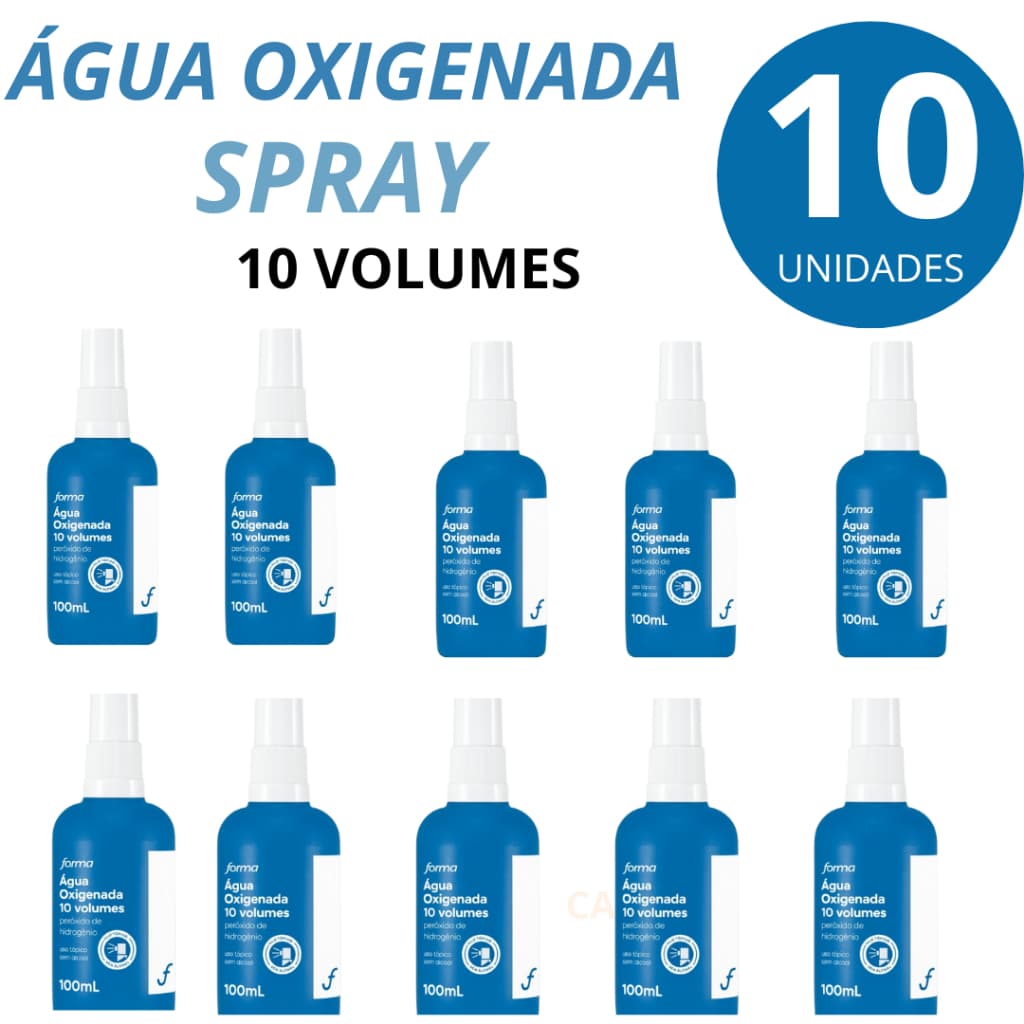 Agua Oxigenada 10 Volumes Antisséptico 100ml Promoção 10uni