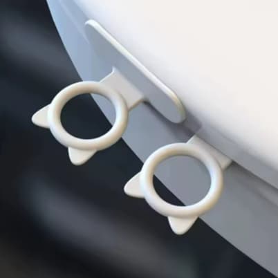 Levantador De Assento De Vaso Sanitário Alça Multifuncionais De Silicone Autoadesivo