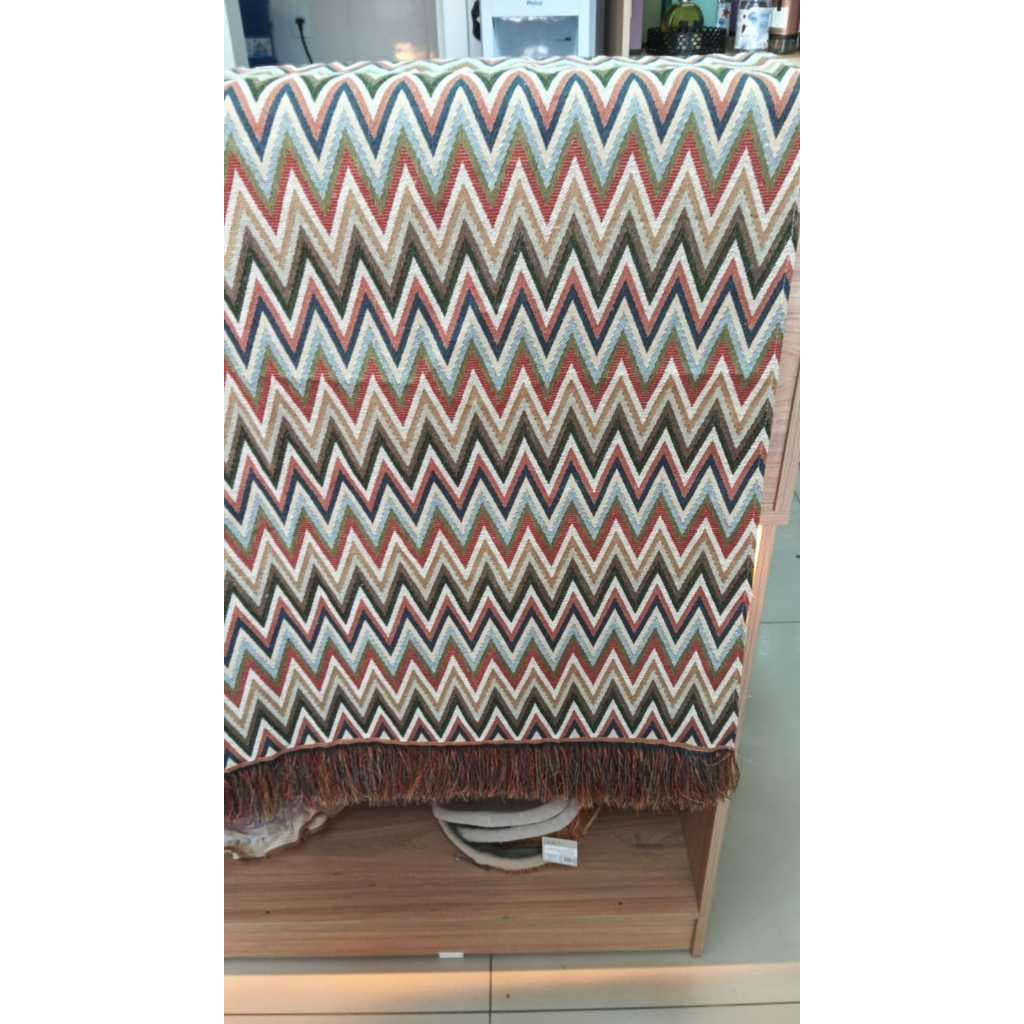 Manta de Sofá em Algodão – 2m x 1,35m | Também Serve Como Peseira de Cama | Macia e de Alta Qualidade