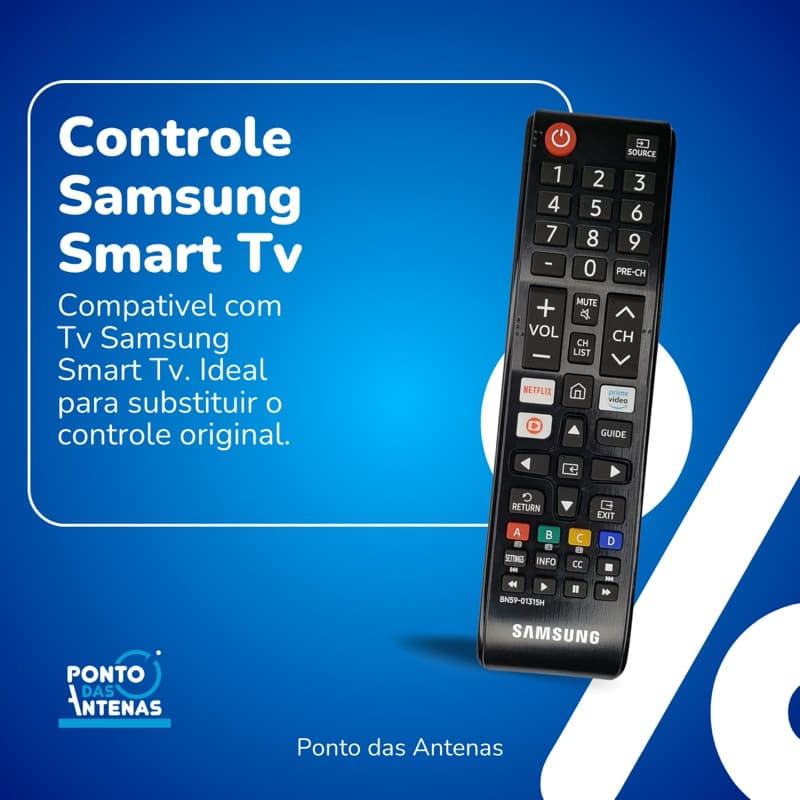 Controle Remoto Para Tv Samsung LCD Compatível Samsung