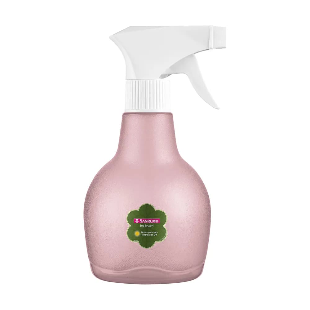 Pulverizador Manual Borrifador Spray Plástico Rosa 350ml Sanremo
