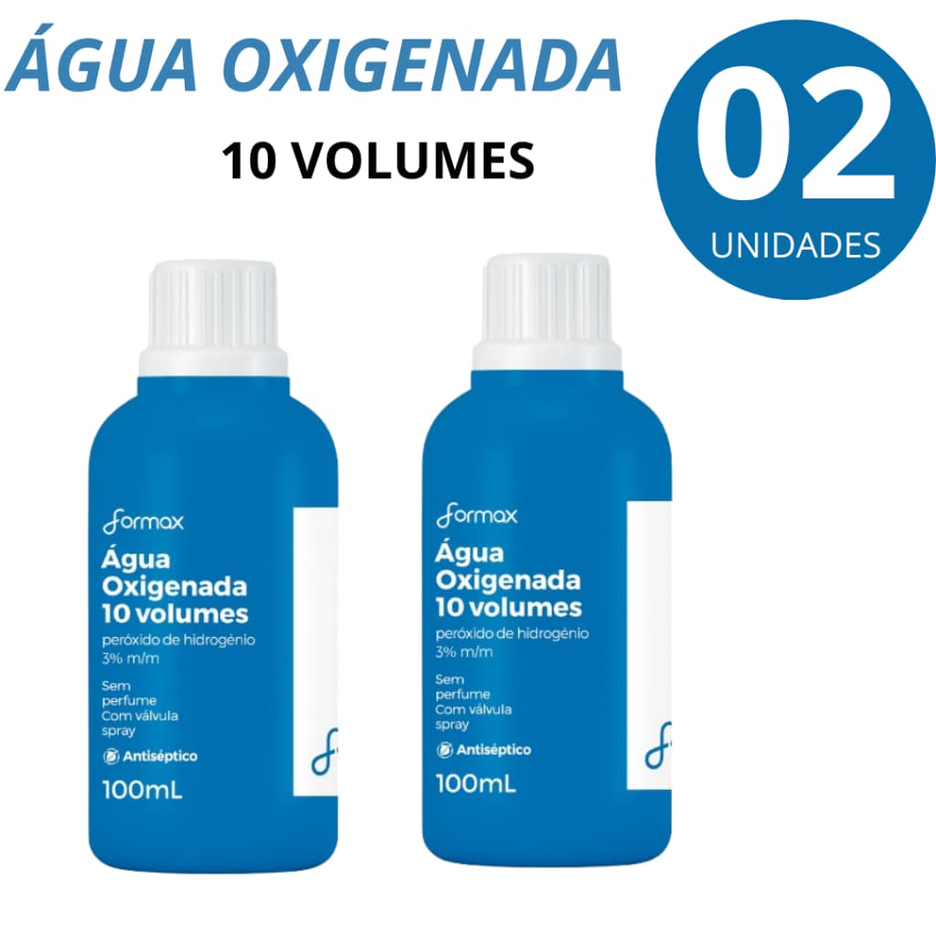 Agua Oxigenada 10 Volumes Antisséptico 100ml Promoção 2uni