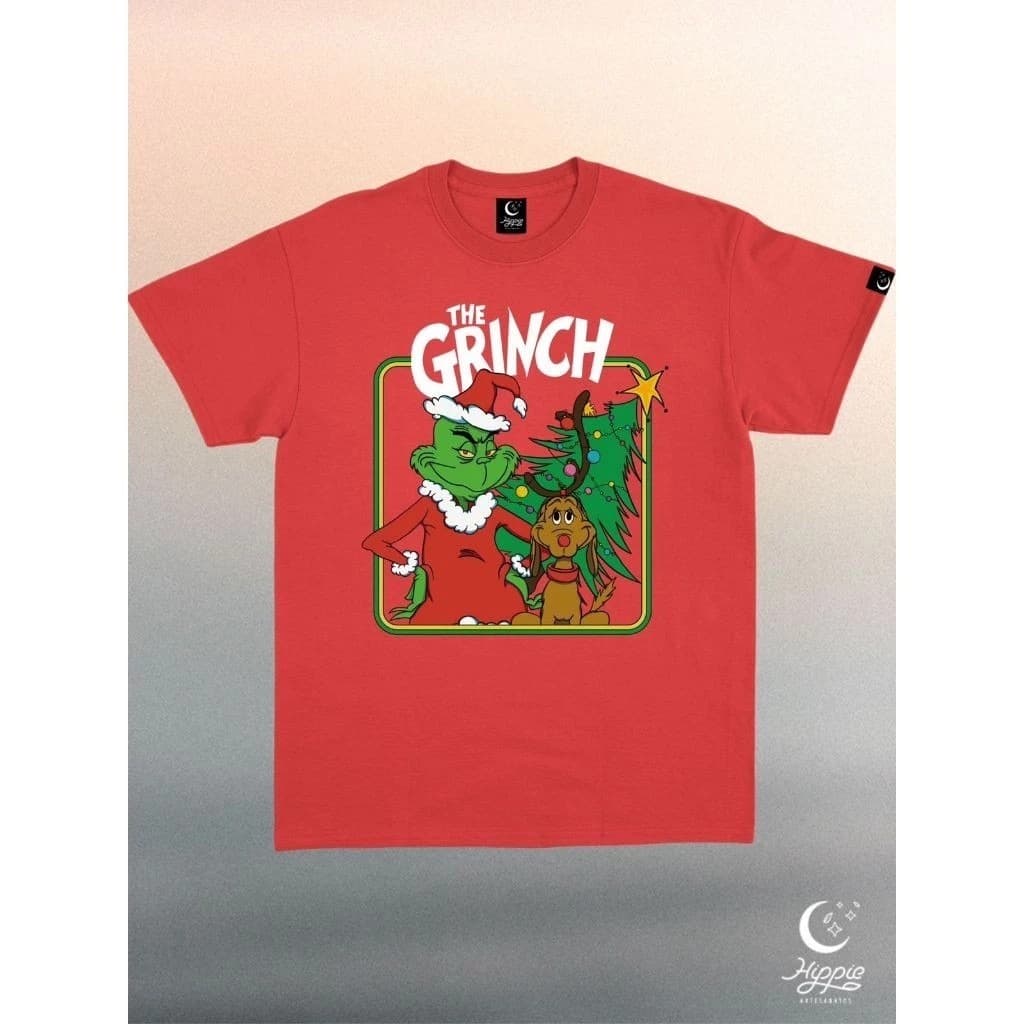 Camiseta Oversized The Grinch Camisa Natal 100% Algodão Premium Estampada