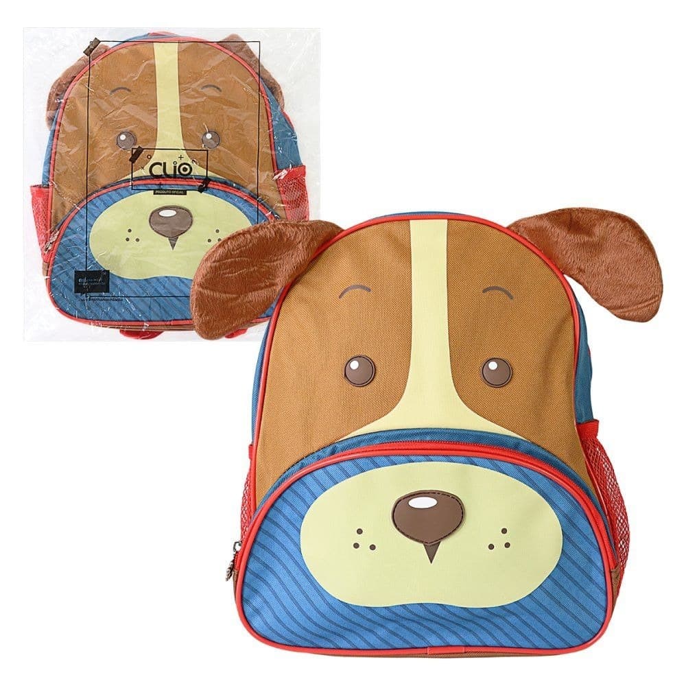 Mochila Escolar Infantil Com Alças - Cachorro Vermelho ou Azul