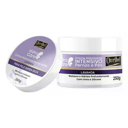 Creme Hidratante Intensivo Pernas E Pés Lavanda Ouribel 250g Lavanda