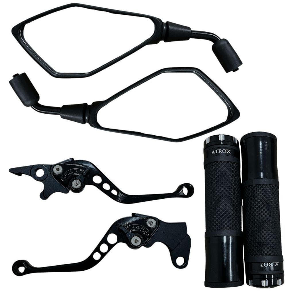 Kit Retrovisor Z 400 + Manete + Manopla Esportivo Fazer 250 2006/2017
