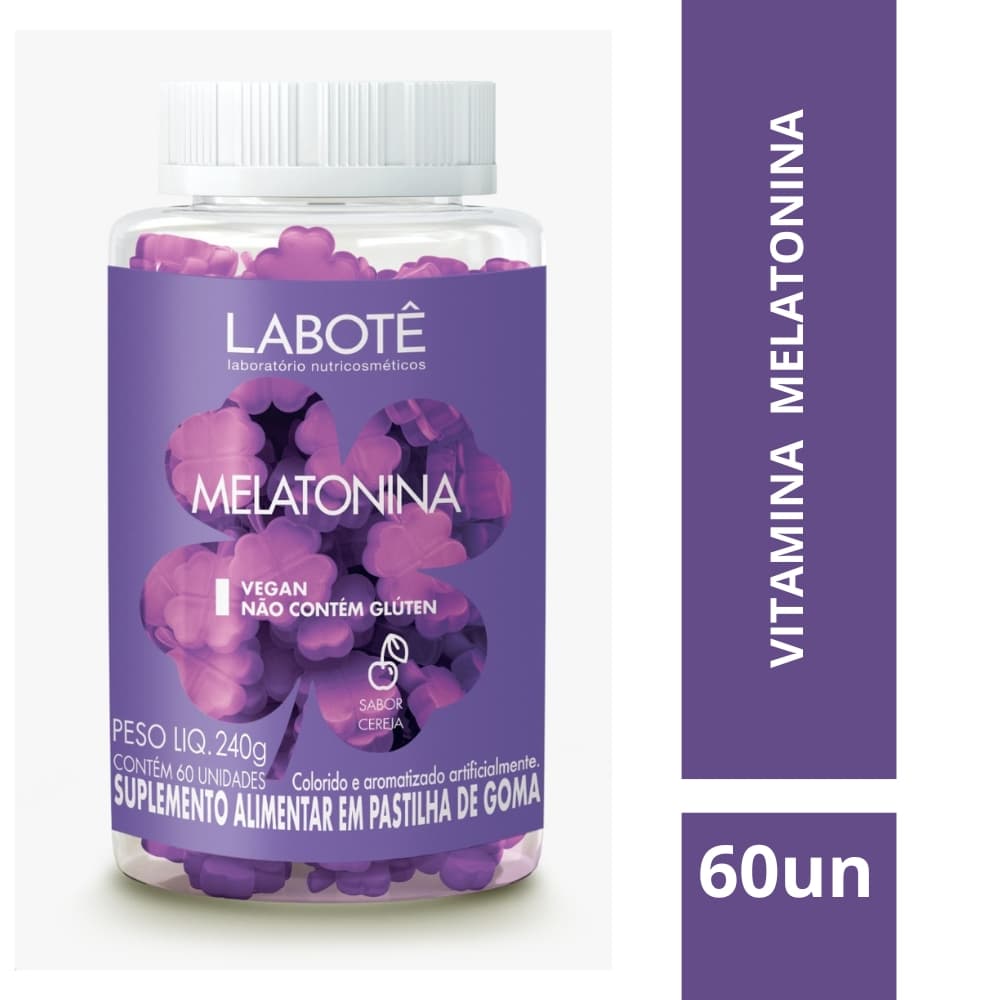 Labotê Melatonina Vegano – 60 Gomas para Noites de Sono Tranquilas