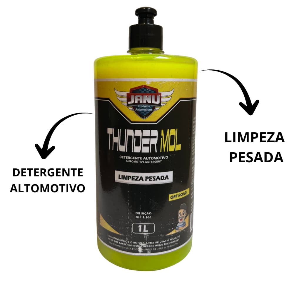 Detergente automotivo - thunder mol - 1 litro - Janu