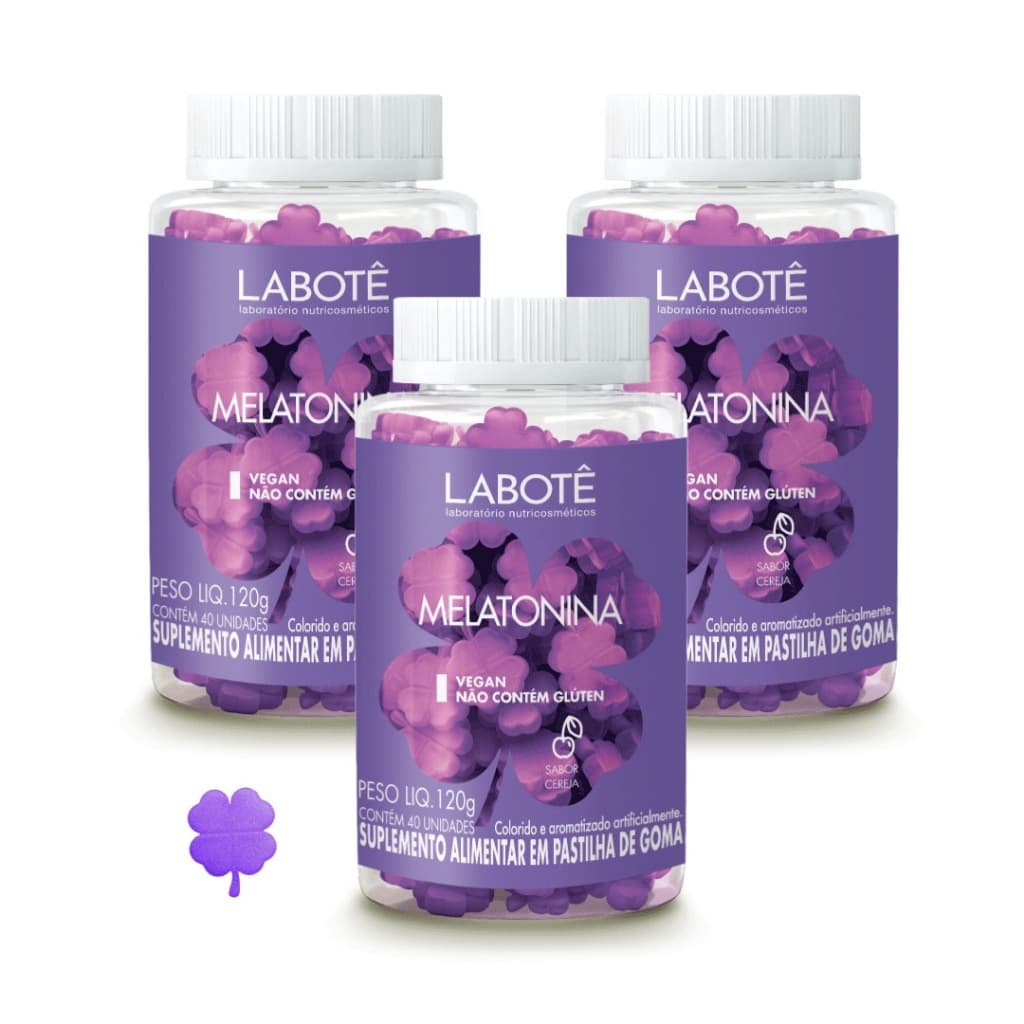 Kit 3 Melatonina Labotê Vegano – 180 Gomas