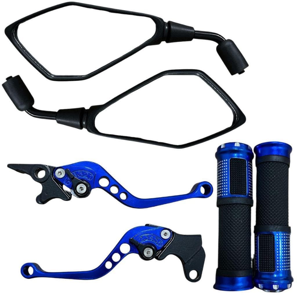 Retrovisor Z400 + Manete + Manopla Esportiva  Fazer 150/250 Xtz 250 Lander