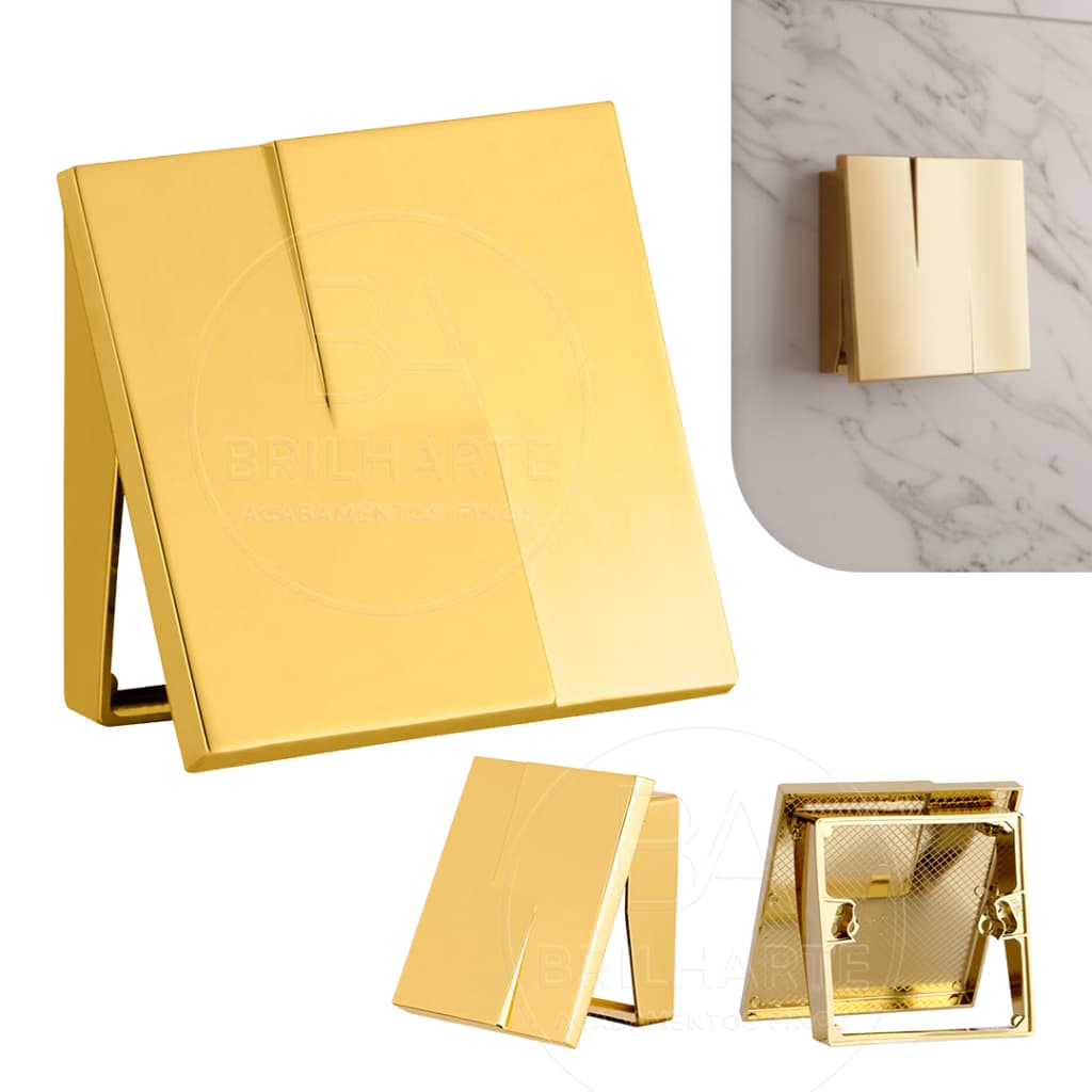 Acabamento De Descarga Para Válvula Hydra Deca Docol Dourado Brilhante Gold Metal