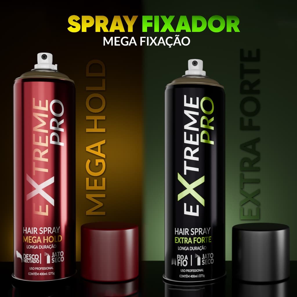 Hair Spray Fixador Laque Capilar Extreme Pro Alta Fixação