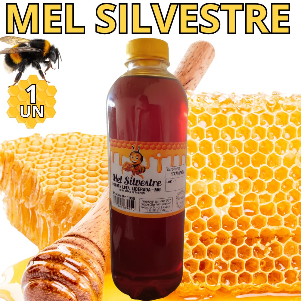 Promoção Relâmpago Mel Garrafa Abelha Silvestre Envio Imediato