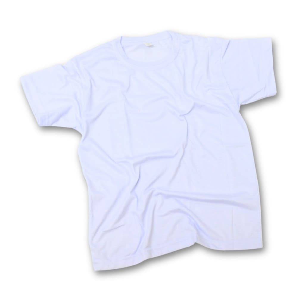 5 Un Camiseta Branca Unissex Sublimática 100% Poliéster Sublimação