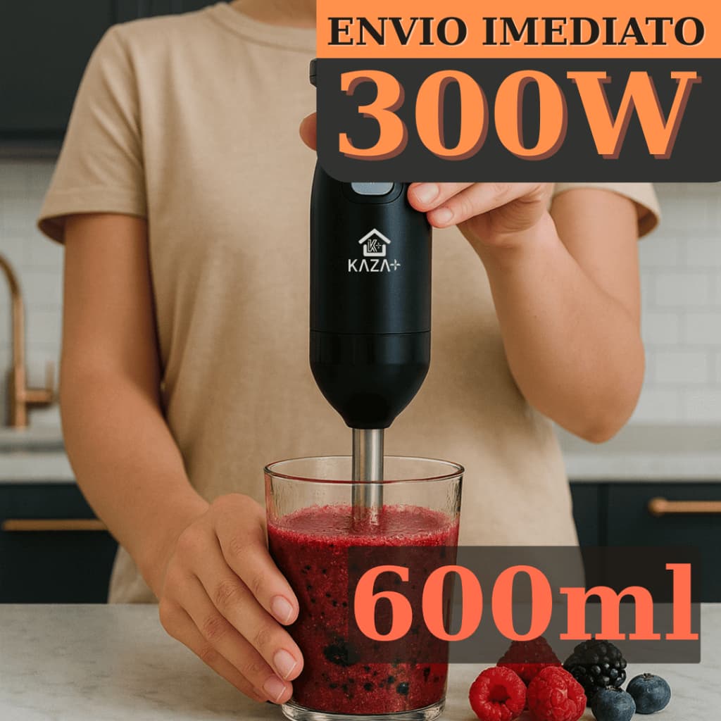 Processador Mixer de Mão Elétrico Portátil 300W 110V ou 220V Batedor Misturador Bebidas