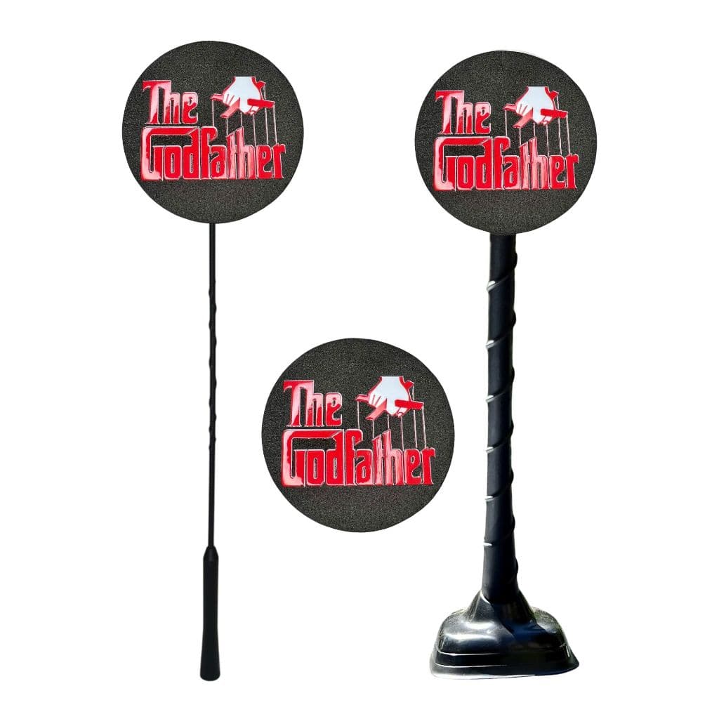 Ponteira Enfeite Antena The Godfather - O Poderoso Chefão - Filme - Carro e Moto