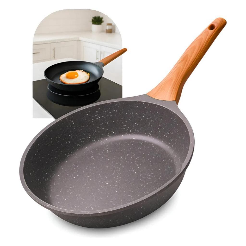 Panela Frigideira Cêramica De Induçao E Gás Compacta E Profissional 26 Cm