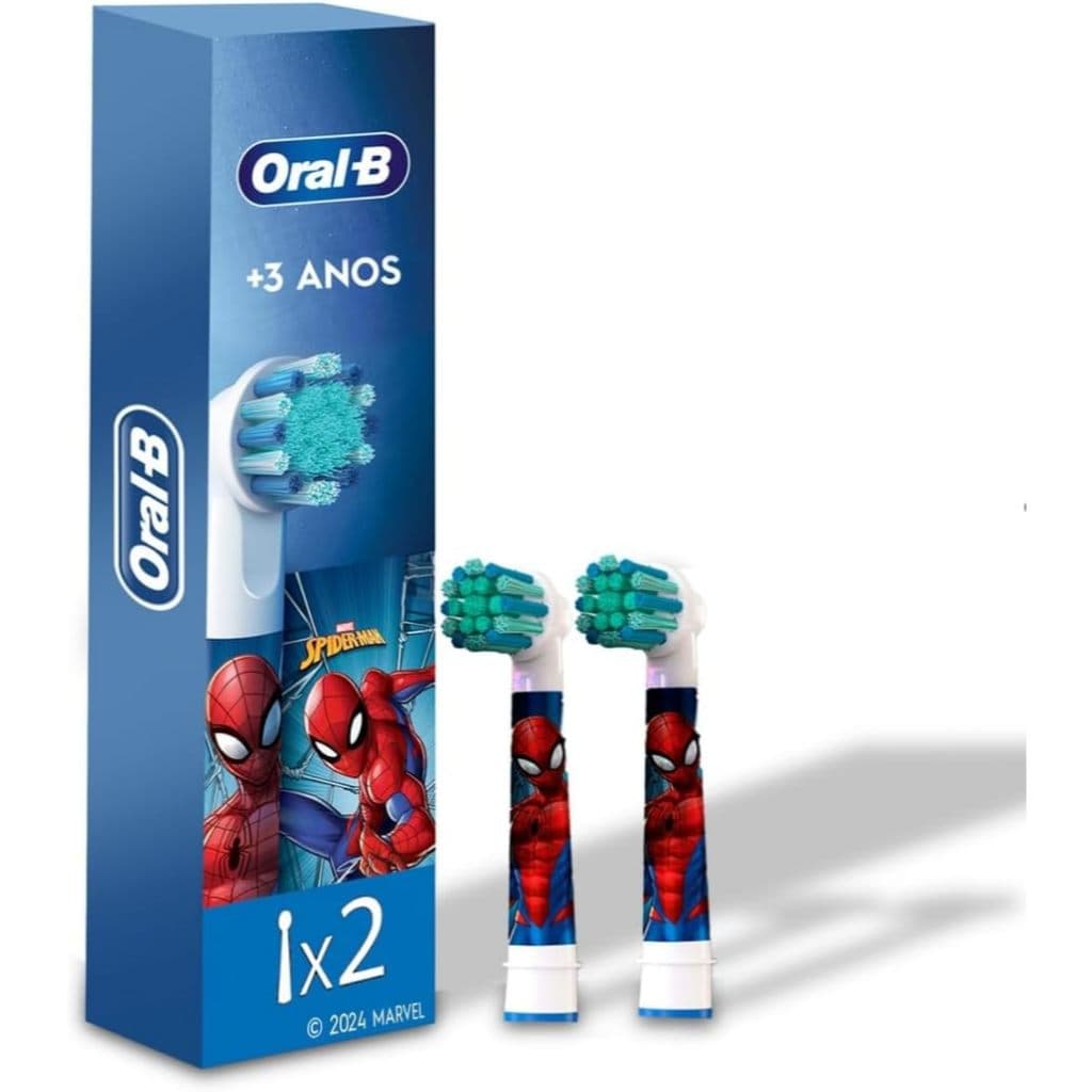 Refil Para Escova Elétrica de Dente Oral-b Marvel Homem-aranha 2 Unidades