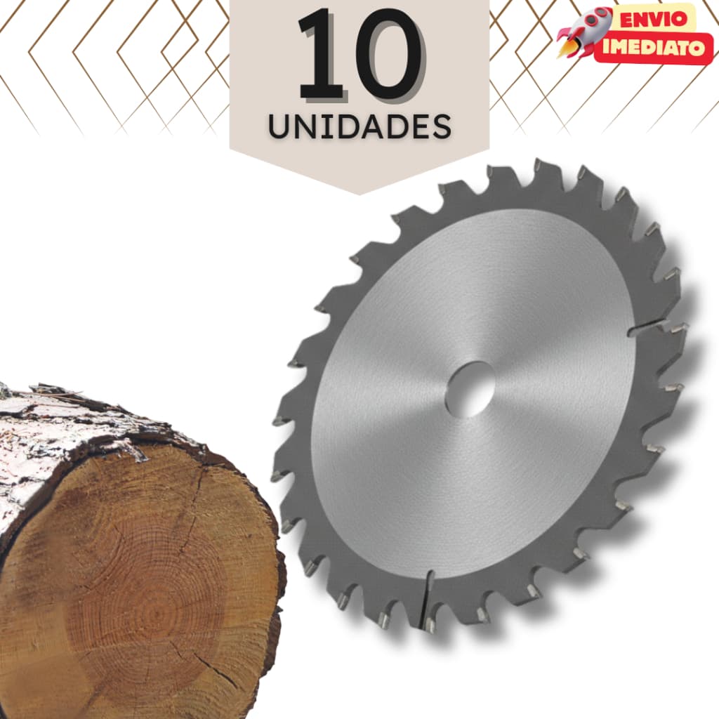 Kit de Discos de Corte para Madeira 4" – 24 ou 30 Dentes - Disco Marceneiro
