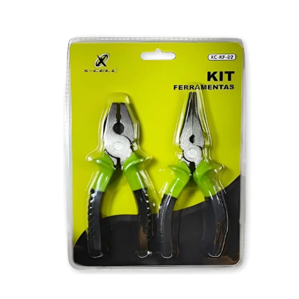 Kit Ferramentas Com 2 Alicates Universal e Alicate de Bico