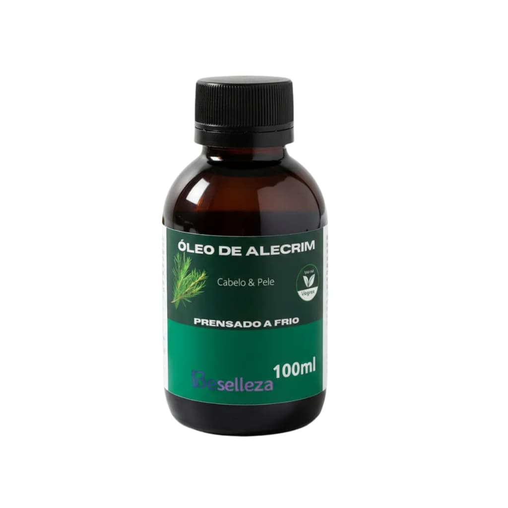 Óleo de Alecrim 100% Puro Vegetal Prensado a Frio Umectação e Pele 100ml