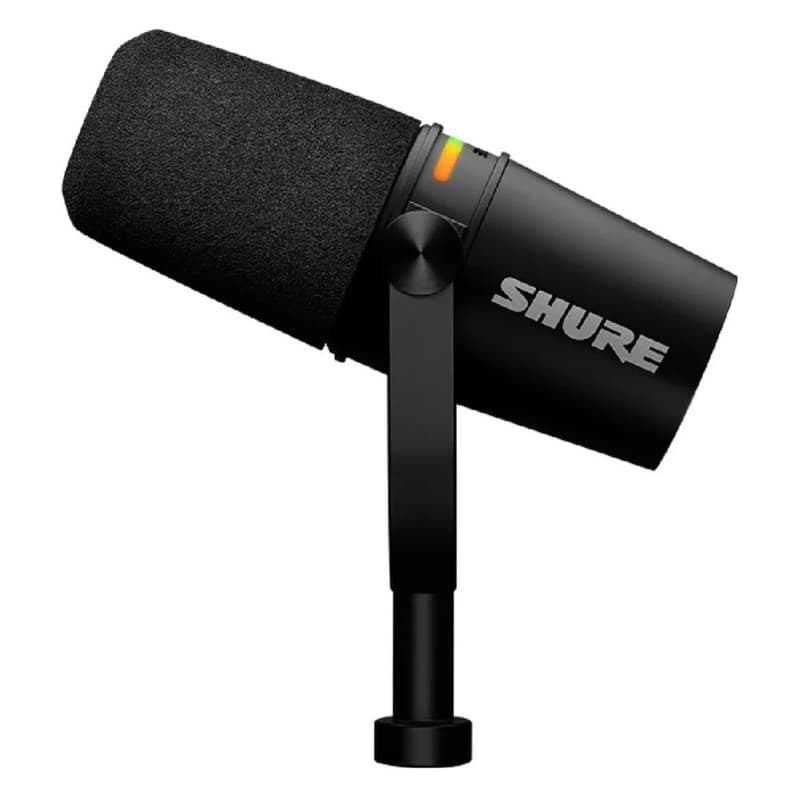 Microfone Para Podcast Preto Shure Mv7+ USB