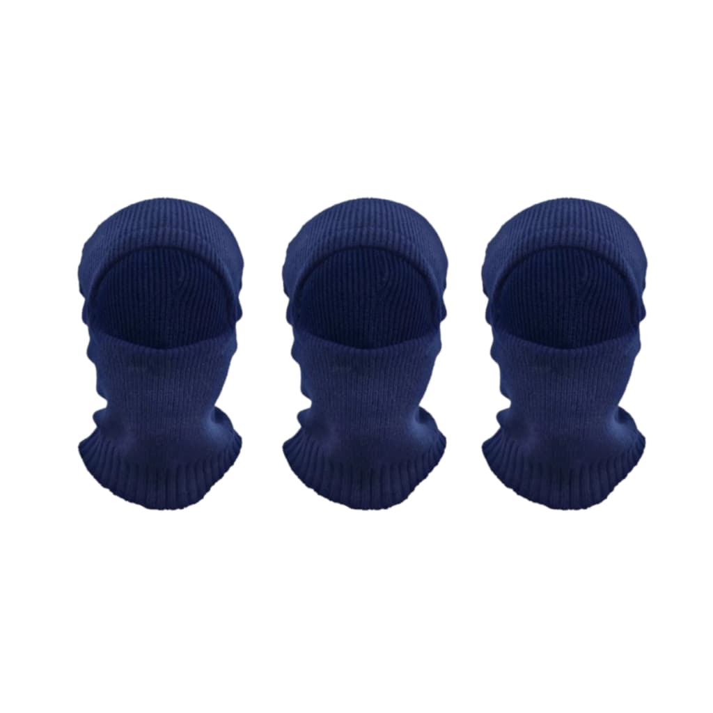Kit 3 Toucas Capuz Ninja Lã Balaclava Camera Fria Térmico Baixa Temperatura Proteção Térmica Frio Frigorifico Motoboy