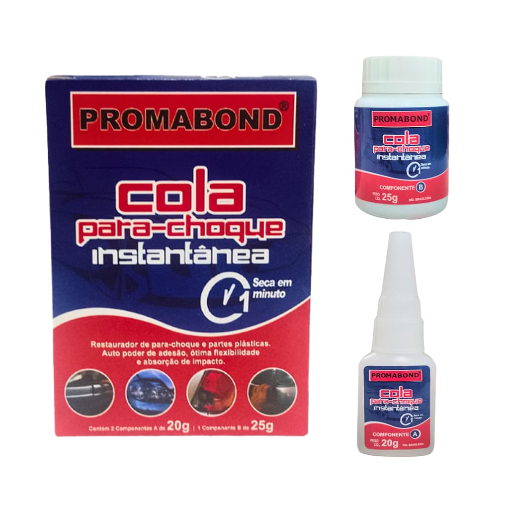 Cola Repara Parachoque Instantânea Promabond