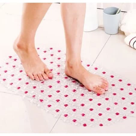 Tapete De Box Banheiro Antiderrapante Com Ventosa Silicone 34X63