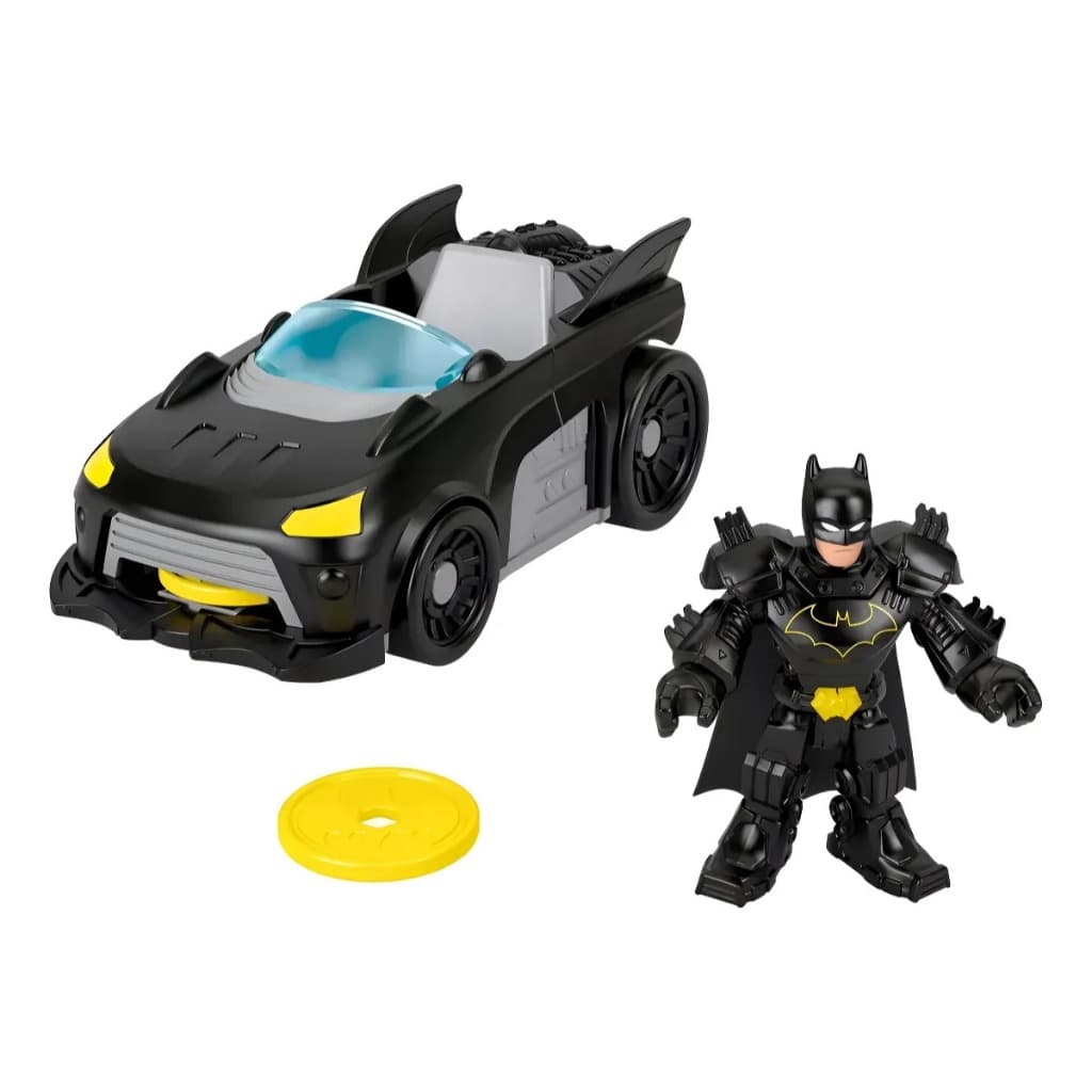 Imaginext Dcsf Force Batman E Batmobile Veiculo Mattel