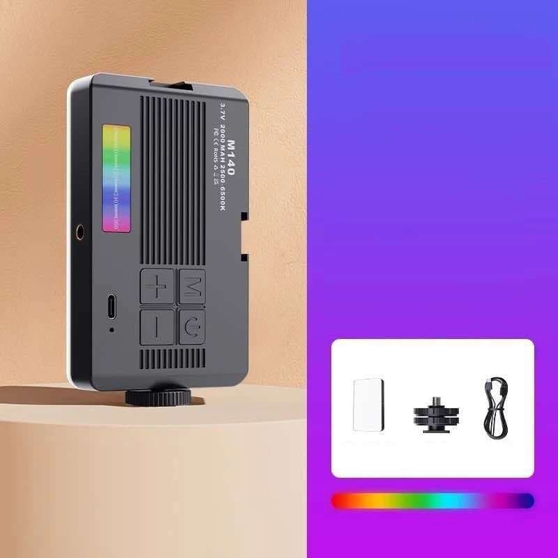 Mini luz de preenchimento rgb /luz branco portátil para celular foto slr selfie vlog fotografia