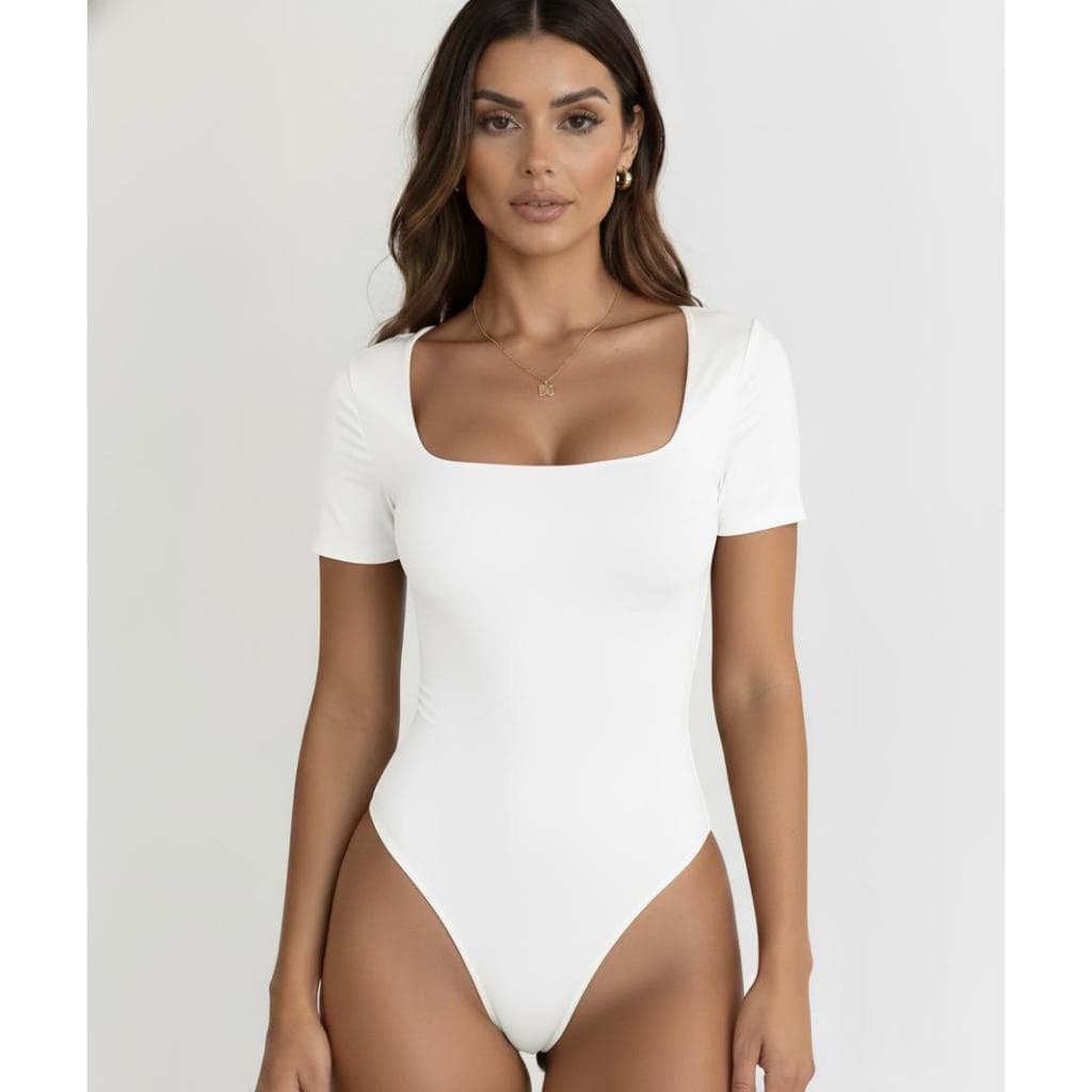 Blusa Feminina Bory Bory Regata Look Ano Novo Fim de ano Natal Branco OFF