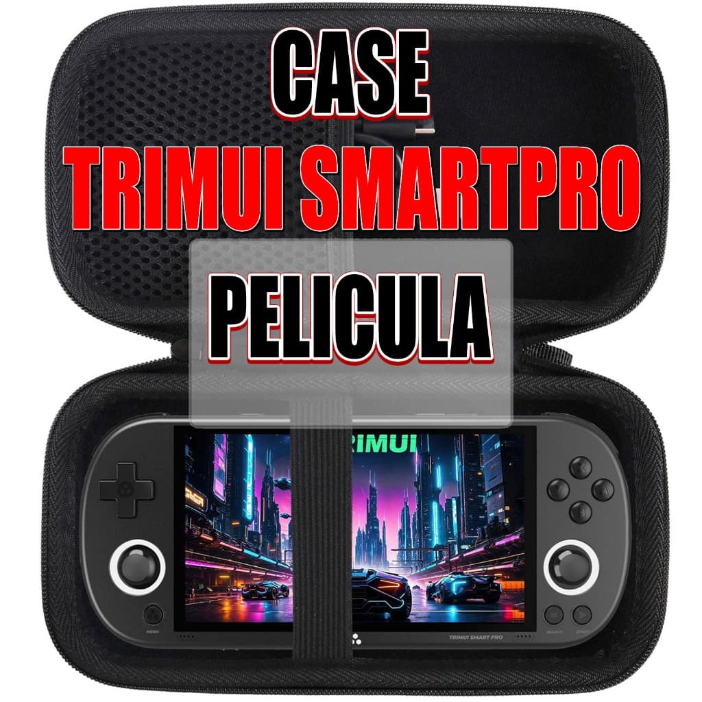 Case TrimUI Smart Pro + Película / 20cm case bag