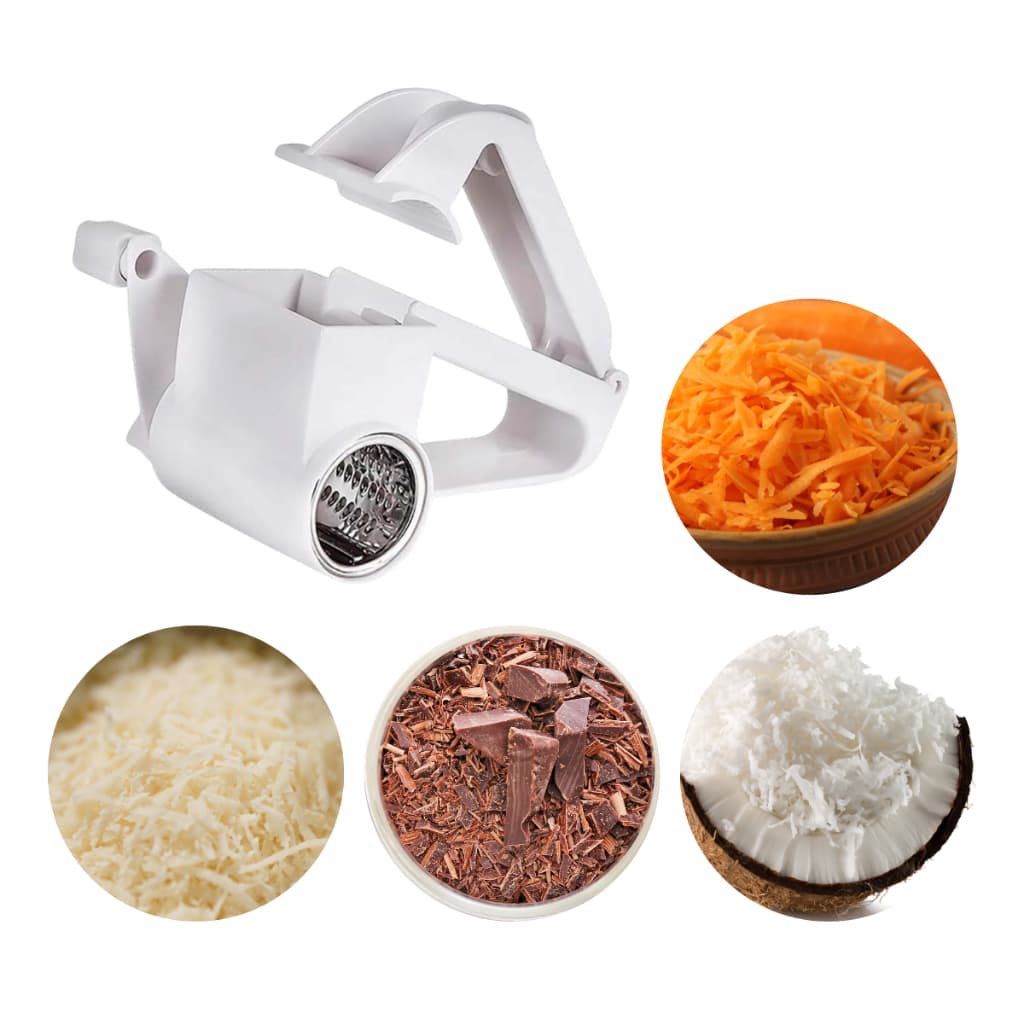 Ralador Manual Com Manivela de Queijo Chocolate Cenoura Prático para Cozinha