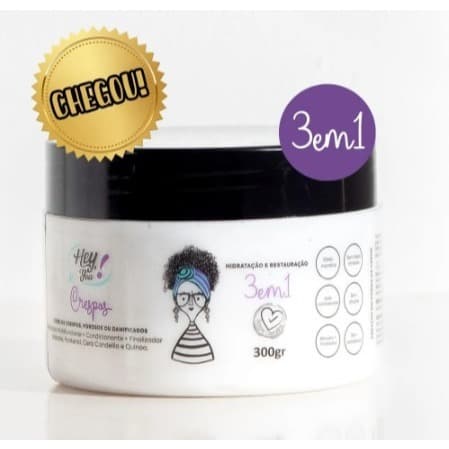 Máscara MULTIFUNCIONAL 3em1 cabelos crespos e porosos Hey you - 300g
