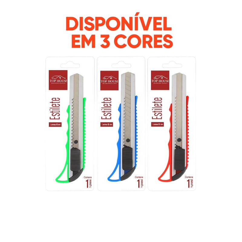 Estilete de Corte Com Trava 18mm Profissional