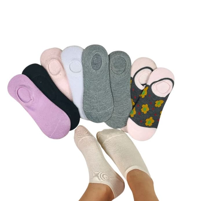 Meias sapatilhas Invisíveis Femininas Multicores | Monte Seu Kit | Tamanho 35-40