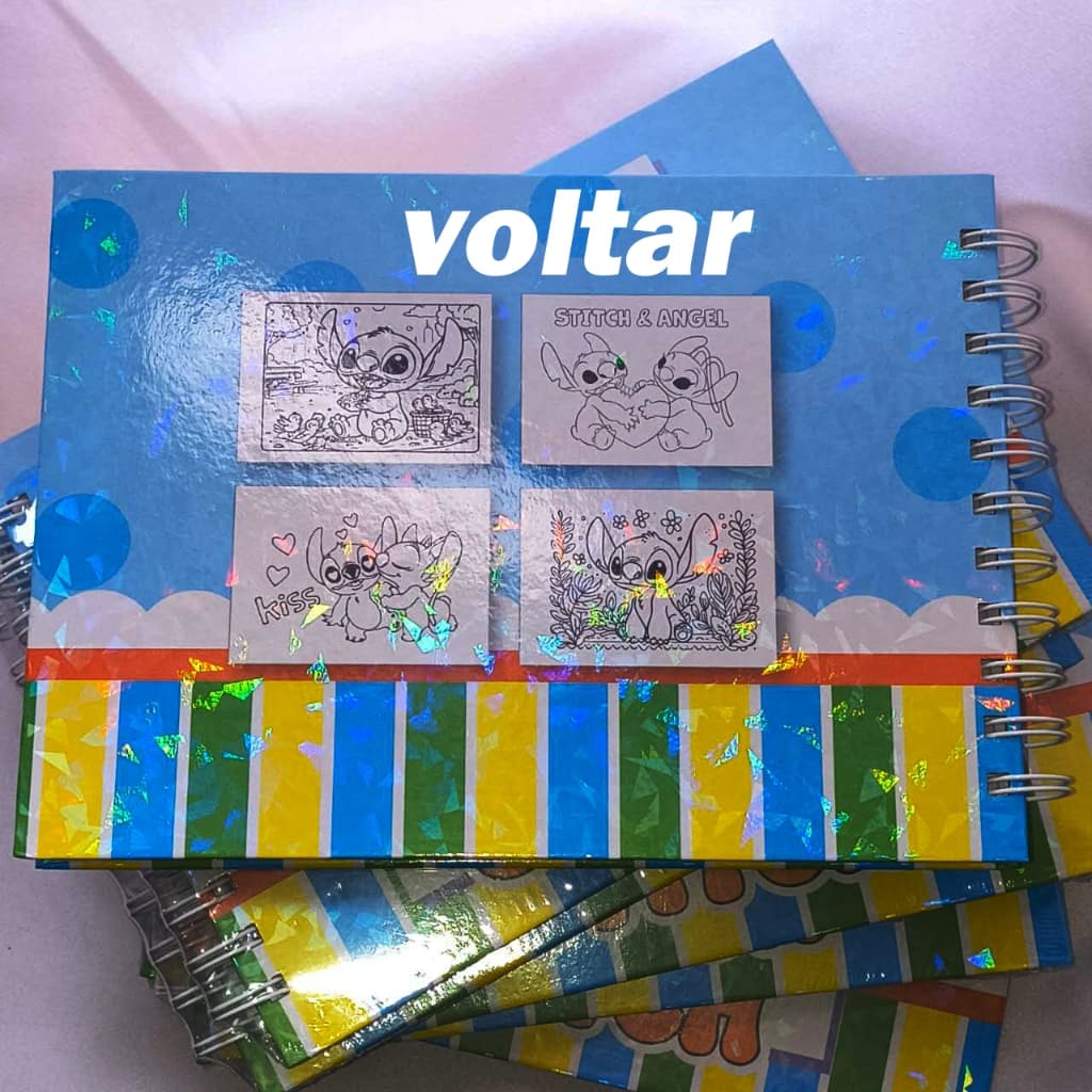 Livro de colorir do Stitch, 50 páginas, capa dura, livro de colorir infantil fofo - 375g