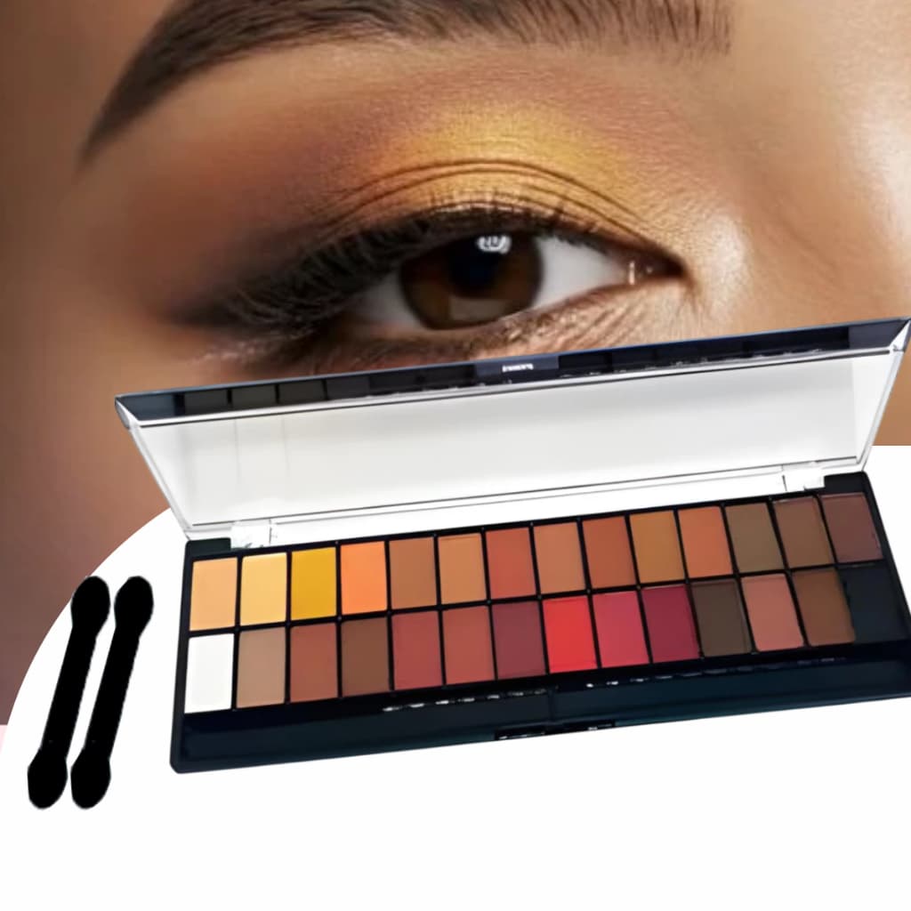 Paleta De Sombras Matte Tons Quentes Nude 28 Cores Belle Angel B013-1