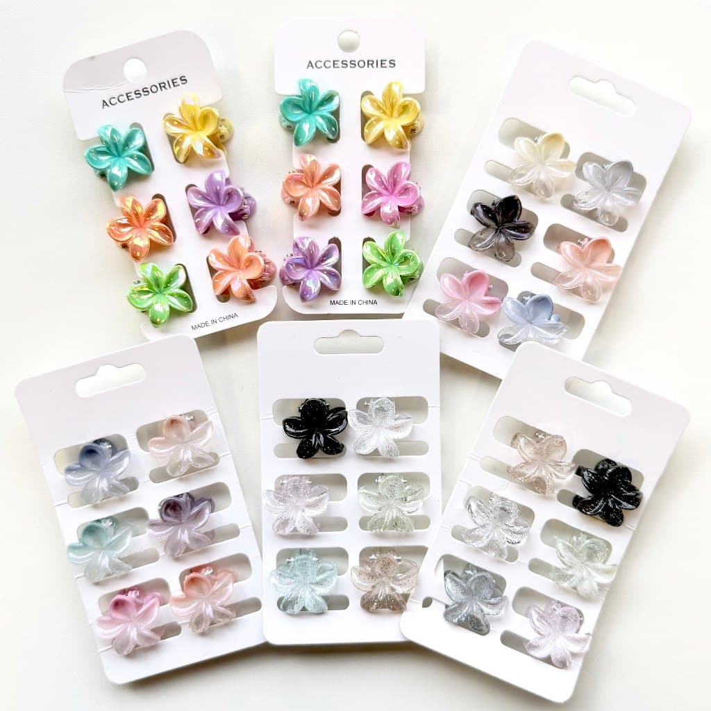 Kit 6/12/18/36unidades Mini Presilhas de Cabelo Coloridas e Fofas 2.5cm Linda
