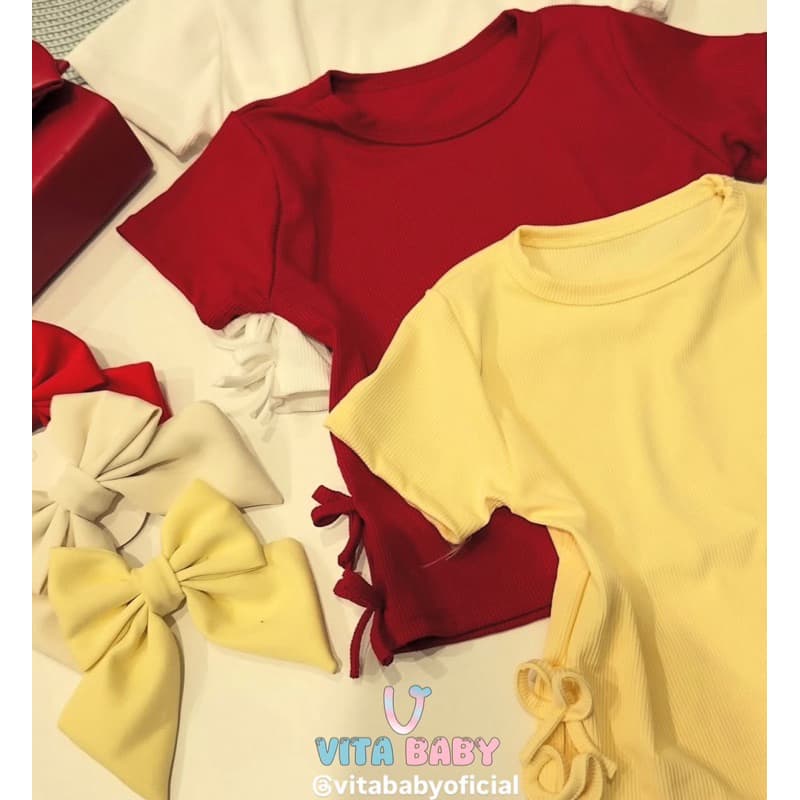 blusa com laços laterais menina 8 anos cor vermelha Natal e ano novo