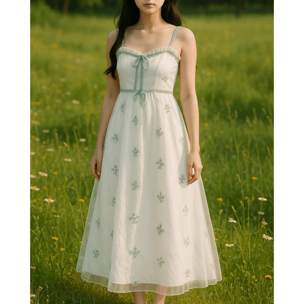 vestido coreano fada bordado tule renda kawaii coquette y2k romântico lolita princesa japão