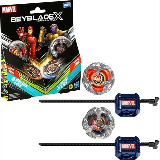 Beyblade X: Homem de Ferro 4-80B & Thanos 4-60P