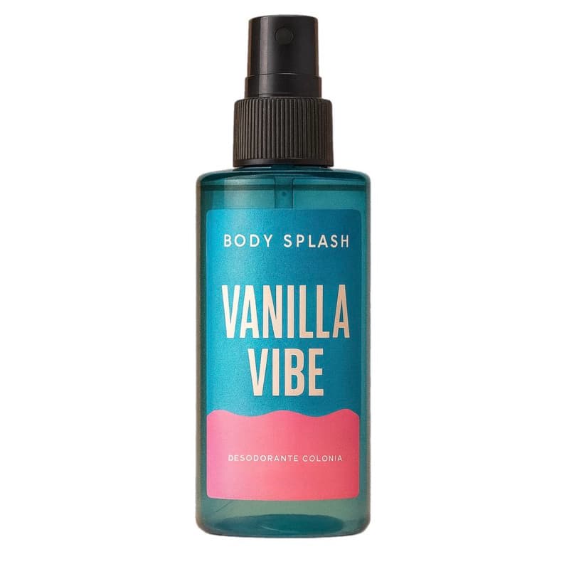 Body Splash Vanilla Vibe Feminino • Colônia Desodorante • Perfume Doce e Suave